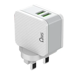 OMS Dual USB Travel Charger Lightning OM401 OMS Dual USB Travel Charger Type C OM401